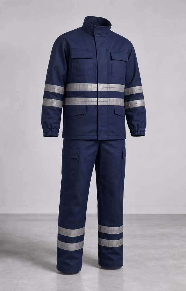Traje de brigadista industrial contra incendio